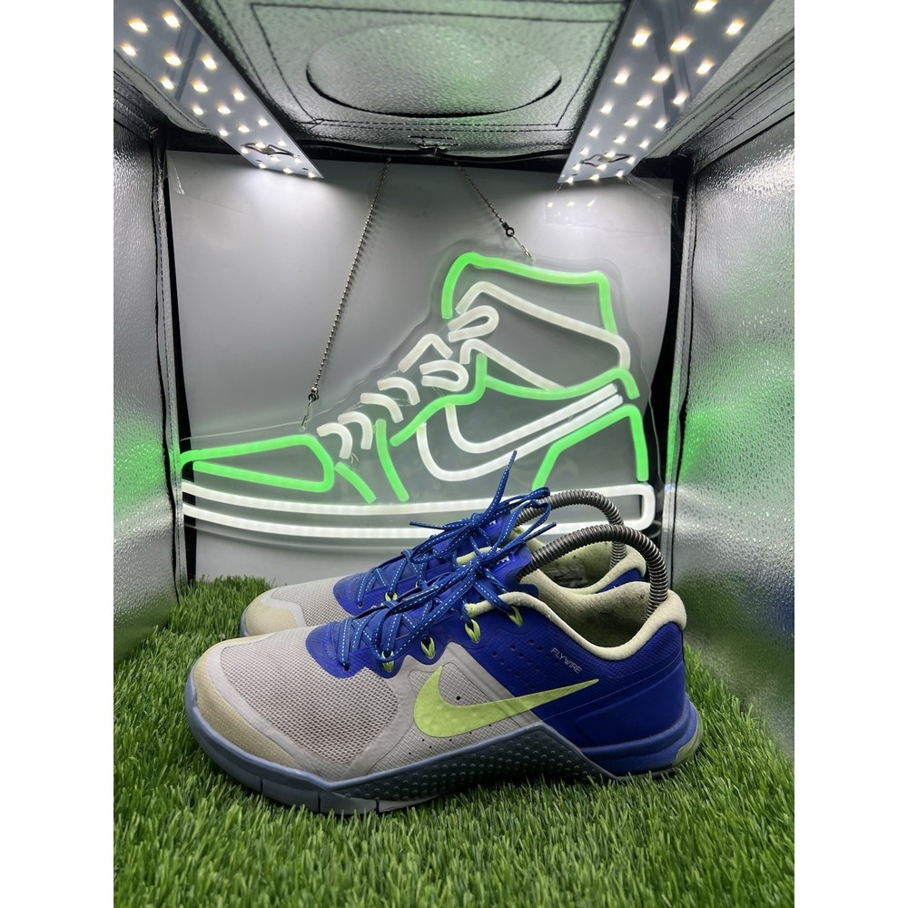 Nike Metcon‎ 2 FlyWire Blue Running Sneakers Womens Size US 8.5 821913-003